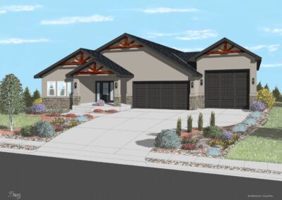 13062 Crescent Creek Drive Peyton, CO 80831 Rendering Hi Point Homebuilders, Custom Homes Colorado Springs 5.29.25